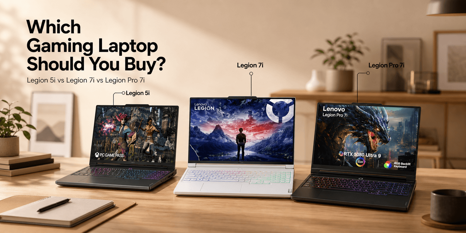 Lenovo Legion 5i vs Lenovo Legion 7i vs Lenovo Legion Pro 7i: Which Gaming Laptop Should You Buy?