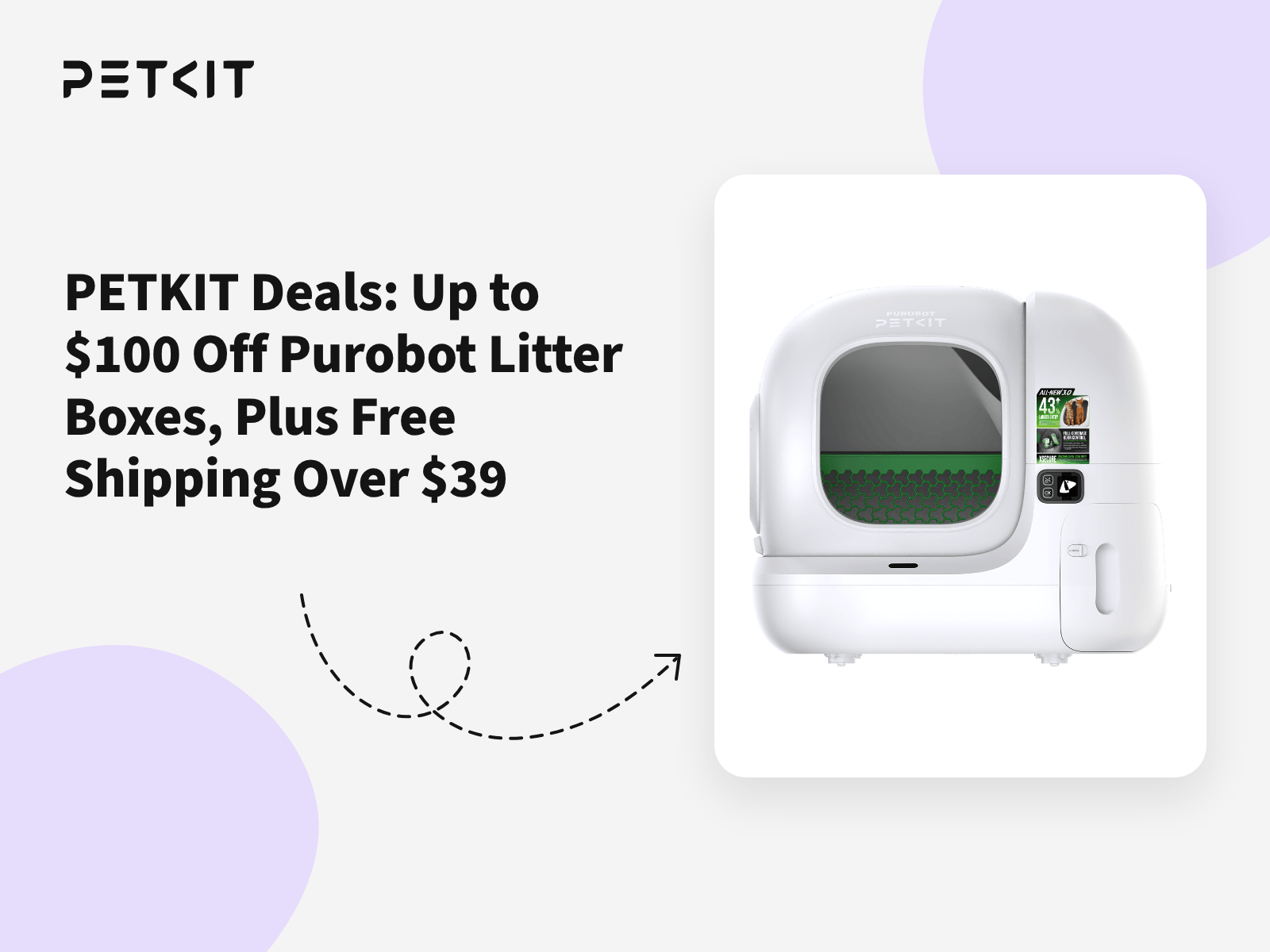 PETKIT Deals: Up to $100 Off Purobot Litter Boxes, Plus Free Shipping Over $39