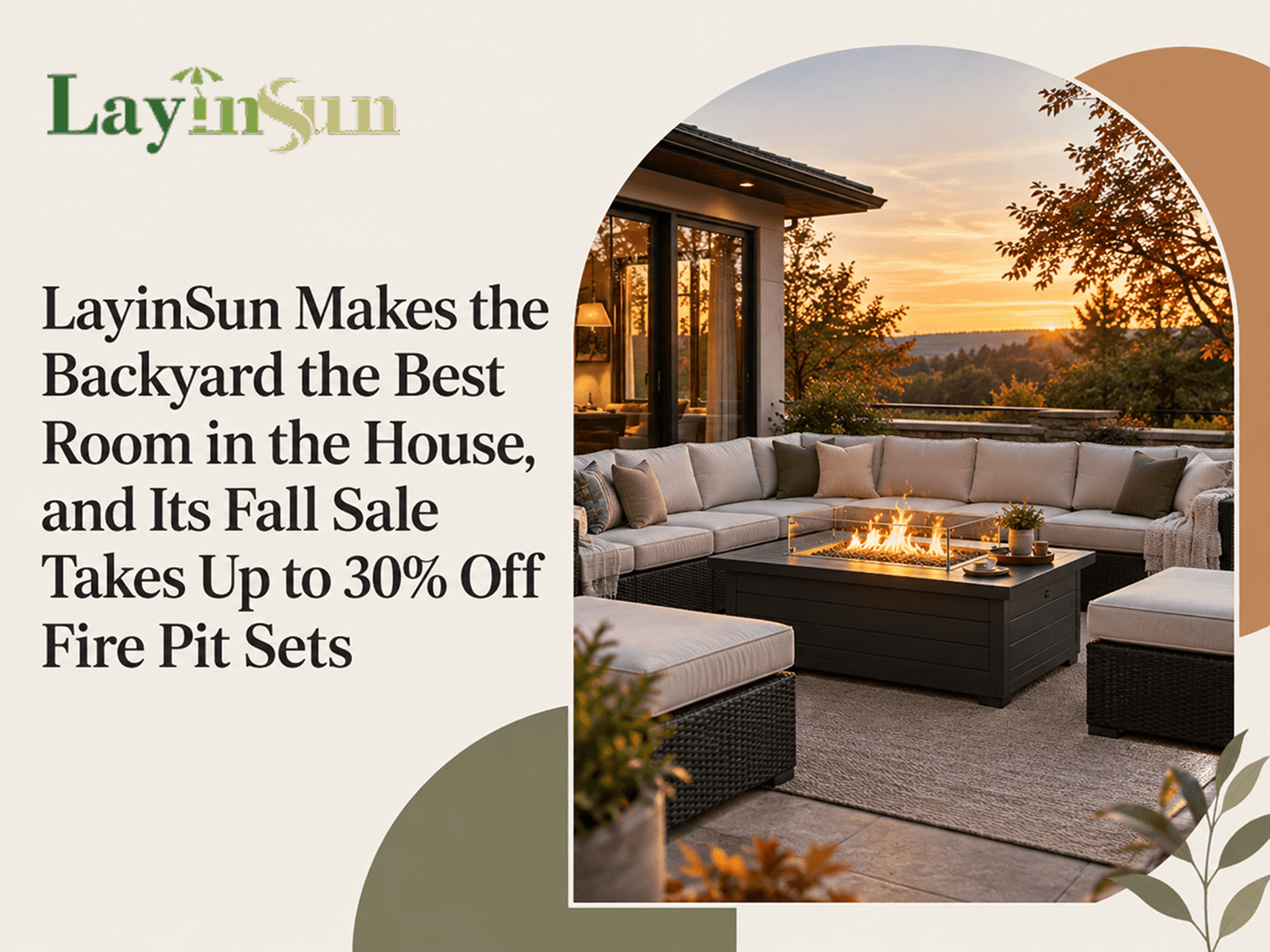 LayinSun Makes the Backyard the Best Room in the House, and Its Fall Sale Takes Up to 30% Off Fire Pit Sets